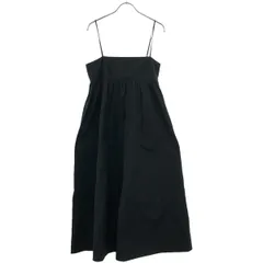 DEUXIEME CLASSE　ブラック　とろみキャミソールワンピース　落ち感 DEUXIEME CLASSE ブラック とろみキャミソールワンピース 落ち感
