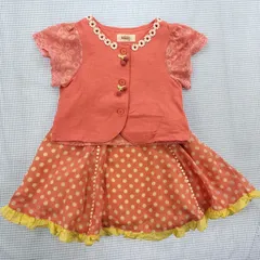 【まとめ売り 女の子】スーリー Souris ワンピース ボレロ 2枚セット 95cm～100cm 子供服 中古