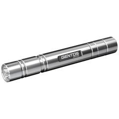 【新着商品】GENTOS(ジェントス) LED 懐中電灯 【明るさ240ルーメン/実用点灯13時間/防滴】 単3形電池2本使用 SNMシリーズ SNM-J132D シルバー