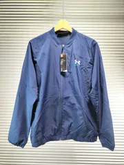 アンダーアーマー◆メンズ UA ボンバー ジャケット トレーニングウェア ネイビー ロゴ