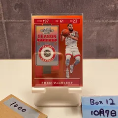 2019-20 Panini Contenders Optic Fred VanVleet Toronto Raptors Season Ticket Red Prizm Parallel カード