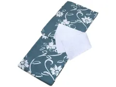 着物美人 送料込み  浴衣 半幅帯 2点セット くすみ 木綿 女浴衣 浴衣女性 浴衣女の子 浴衣帯付 浴衣青 浴衣白 半幅帯白 浴衣帯白 浴衣帯 帯付き 浴衣セット 木綿浴衣 街着 大人 女性 女の子 M F L 155-165 【 青系 白 】m440119