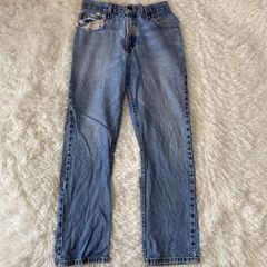 32×34 ヴィンテージ カーハートデニムジーンズ 切りっぱなし ダメージ 