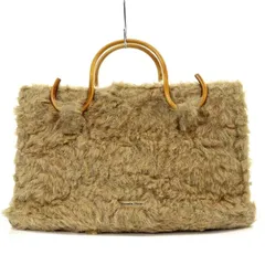 サマンサタバサ Samantha Thavasa ファー バンブートートバッグ ベージュ /NR ■OS