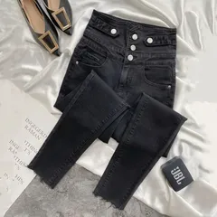 スキニーパンツ レディース デニム パンツ ストレッチ ハイウエスト  美脚 美尻 春 秋 ボディーライン 細見え 動きやすさ 大きいサイズ ジーンズ ストレッチスキニー ボトムス 履きやすい 美シル#lss963