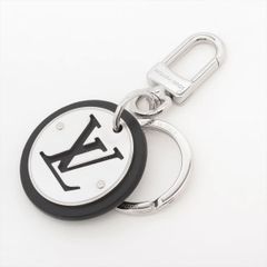 LOUIS VUITTON キーホルダー LV サークル シルバー ブラック