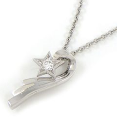 シャネル CHANEL ネックレス コメット シューティング スター 流れ星 ダイヤモンド K18WG 【中古】