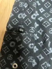 OLD STUSSY ステューシー マフラー　モノグラム　美品　 ブラウン m18726313747_1.jpg?1736336198