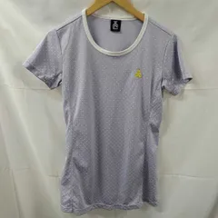 ウイルソン 半袖シャツ プラシャツ 水玉 M ライトパープル レディース Wilson テニス/バドミントンウェア