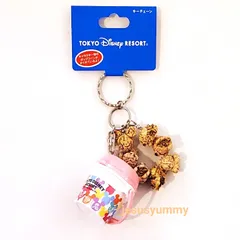 ポップコーンバケット　キーチェーン　Happiness in the Sky　ピンク　ミッキー　東京ディズニーリゾート限定　お土産　【DISNEY】