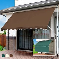 【新品※ショップ出品】日よけスクリーン 前幕付き つっぱり式  サンシェード 幅300cm 日除けシェード オーニングシェード 日よけ クールシェード 遮光 日除け オーニング オーニングテント
