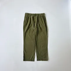 90s ラルフローレン　アンドリュー ツータック　トラウザーズ　チノ　カーキ J1674 A8