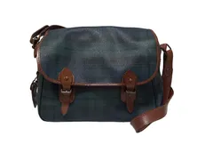 ポロ ラルフローレン ショルダーバッグ メッセンジャー メンズ レディース チェック グリーン 斜め掛け PVC POLO RALPH LAUREN