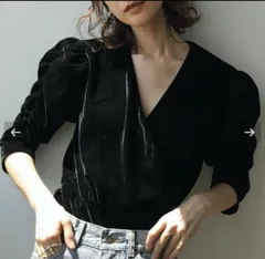 トップス anuke Gather Velour Blouse Velour Gather Blouse（シャツ/ブラウス）｜anuke（アンヌーク）の