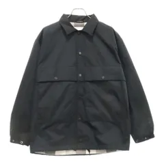 VAINL ARCHIVE (バイナルアーカイブ) 19AW CW-JKT ポリエステル スナップボタン コーチジャケット ブラック 2219F012のサムネイル