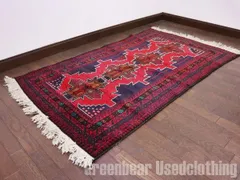 54×42cm アフガン絨毯 Fine カールモハメディ トライバルラグ 54×42cm