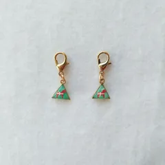 蓄光 幸運モチーフ ダーラナホース デンマーク 国旗柄 ファスナーチャーム ペア おそろい