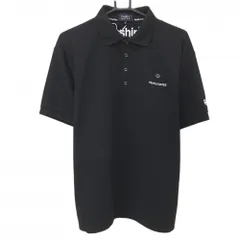 【美品】パーリーゲイツ 半袖ポロシャツ 黒 ロゴ白 ニコちゃん スマイル メンズ 5(L) ゴルフウェア 2024年モデル PEARLY GATES