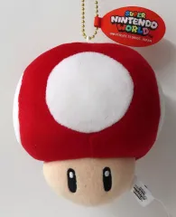 【中古】雑貨 スーパーキノコ ぬいぐるみキーチェーン 「スーパーマリオ」 ユニバーサル・スタジオ・ジャパン スーパーニンテンドーワールド限定
