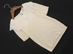 ZARA ザラ レースカラー カットソー sizeS/アイボリー ■◆ レディース