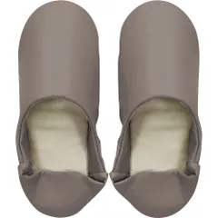 ☆ GRAY ☆ Labas ポータブルスリッパ 携帯スリッパ おしゃれ スリッパ 携帯用 ポータブルスリッパ ルームシューズ 授業参観 入学式 卒業式 入園式 卒園式 シンプル PU レザー フォーマル 冠婚葬祭 レディース 黒 ブラック 抗菌 袋付き