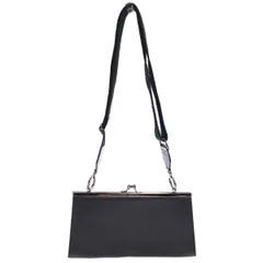 Y's Pink Label ワイズ ピンクレーベル 20AW LEATHER CLASP BAG がま口レザーショルダーバッグ YR-I41-738 ブラック -のサムネイル