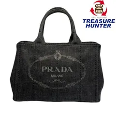 【人気商品】PRADA プラダ　カナパストーンスタッズ　トートバック　黒　良品 PRADA プラダ カナパ （PRADA プラダ/ブランドバッグ・小物