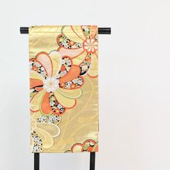 新品・仕立て上がり】正絹 袋帯 振袖 金 ゴールド ねじり梅 古典 b55 