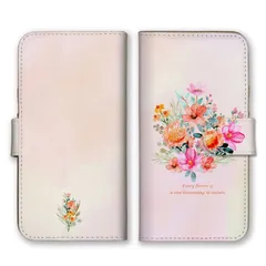 iPhone15ProMax ケース 手帳型 iPhone15 プロマックス スマホケース 携帯ケース 花束 ブーケ 花柄 お花 フラワー 水彩 綺麗 きれい 大人女子 ボタニカル 上品 カラー05