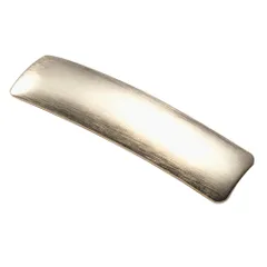 【A：ゴールド × ワンサイズ】[Cream dot. クリームドット公式] ヘアアクセサリー レディース 8タイプ バレッタ ヘアクリップ 大きめ メタル セミマット ヘアライン加工 太め オーバル アーチ 光沢感 大人 上品 エレガント シンプル