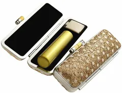 印鑑 銀行印 ケース付き セット はんこ メタリック天然本水牛 メタリックイエロー 銀行印 認印 ケース付き 12mm アタリ シール きらめきラメ ゴールドラメ 水玉 印鑑ケース 朱肉付き 旧字 特殊文字 作成 プレゼントやギフト 女性 男性 夫婦 結婚 成