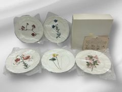 極美品 NARUMI ナルミ シーボルト 絵柄 皿 5枚セット ボーンチャイナ BONE CHINA ♯1099010170