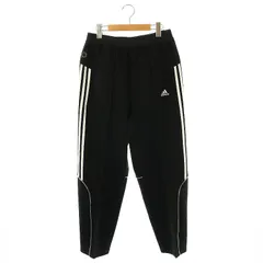 アディダス adidas 24SS BYD3S ルーフィット ジャカードニット オープンヘムトラックパンツ ジャージ センタープレス M 黒 ブラック /AT ■OS