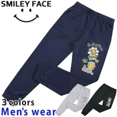 スマイル ニコちゃん 裏起毛 スウェット パンツ メンズ ズボン 笑い グッズ 12439901