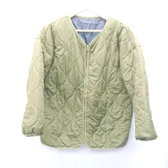 ◇ kobe lettuce コウベレタス 中綿 長袖 ノーカラー ジャケット サイズ表記なし カーキ レディース E  【1408220016624】のサムネイル