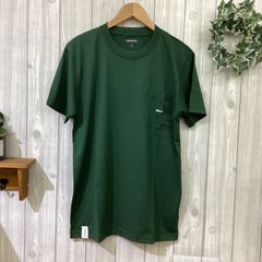 〇新品・未使用 ディセンダント DESANDANT 丸首半袖 ホエールワンポイント ポケットTシャツ グリーン 212ATDS CSM17 MS0010