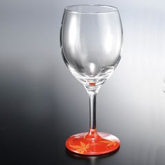紀州塗り ぬりもん de Verre ワイングラス 紅葉 赤 蒔絵 ソーダガラス