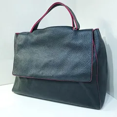 【美品】オルチアーニ　ORCIANI トートバッグ ビジネスバッグ ORCIANI◇トートバッグ/--/BLK/無地 : セカンドストリートYahoo