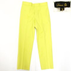 Drawer コットン テーパードパンツ 6514-236-0888 イエロー系 ライムイエロー #34 ドゥロワー ◆送料込◆質屋-9843