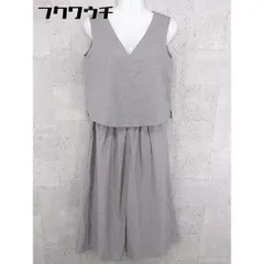 ◇ YECCA VECCA イェッカ ヴェッカ ノースリーブ コンビネゾン オールインワン サイズF グレー レディース 【中古】 【1002802564079】のサムネイル