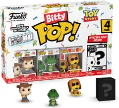 映画 フィギュア トイ・ストーリー Bitty Pop! ビニールフィギュア 4パック ウッディ レックス スリンキー ミステリー 並行輸入品