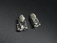 ■極美品■ NINA RICCI ニナリッチ クリップ式 パール イヤリング アクセサリー レディース シルバー系 DH0140