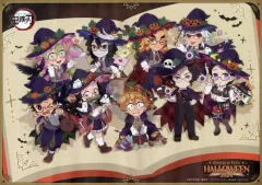 【中古】食器 集合(竈門炭治郎含む) 紙製ランチョンマット 「鬼滅の刃×ufotable Cafe/マチ★アソビCAFE×ufotable DINING ハロウィンイベント2024」 魔法のパンナコッタ注文特典