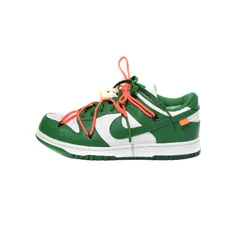 ナイキ NIKE × OFF-WHITE Dunk Low White Pine-Green スニーカー US8 CT0856-100 メンズのサムネイル