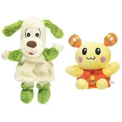 セキグチ いないいないばあっ! わんわん & うーたん やわらかハンドパペット ぬいぐるみ 2種セット 高さ約23~30cm(子供が喜ぶシールつき)
