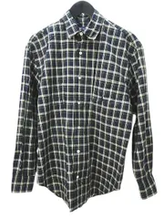 ポロスポーツ POLO SPORT ラルフローレン RALPH LAUREN チェック柄 長袖 シャツ ブラウス 11 緑系 ダークグリーン 刺繍 ボタン