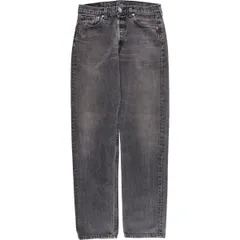 古着 90年代 リーバイス Levi's 501 ブラックデニム ストレートデニムパンツ メンズw31相当/evb029862