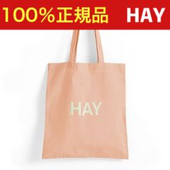 【新品】HAY トートバッグ ピーチ 2024年新色 ヘイ コットン 鞄 ロゴ レディース