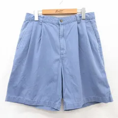 W31/古着 ドッカーズ ショート チノ パンツ ショーツ チノパン メンズ 00s コットン 薄紺 ネイビー 25jun25 中古 ボトムス 短パン ショーパ