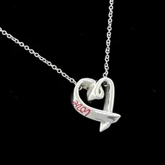 美品★Tiffany & Co. ティファニー ネックレス ラビングハート LOVE レッド パロマピカソ シルバー925